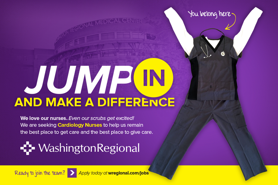 Washington Regional marketing campaign nurses